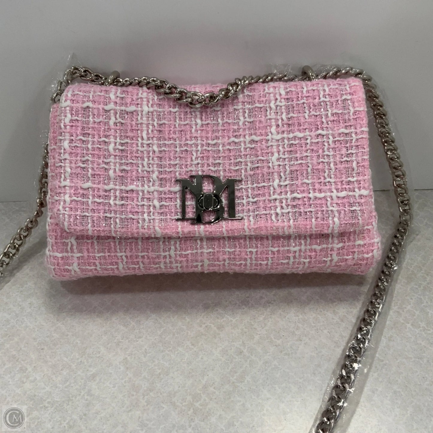 Handbag Leather By Badgley Mischka, Size: Small