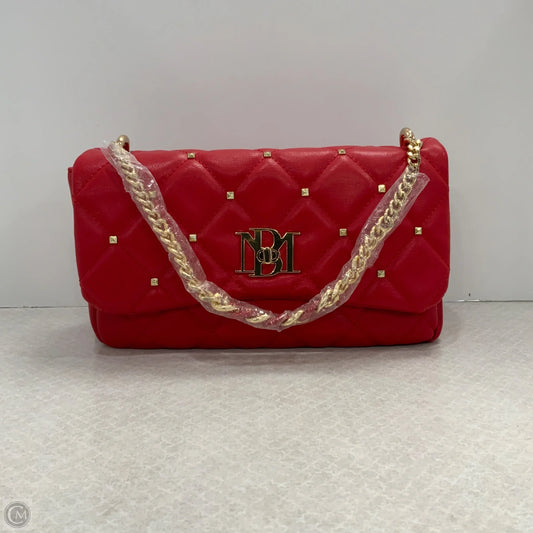 Handbag Leather By Badgley Mischka, Size: Small