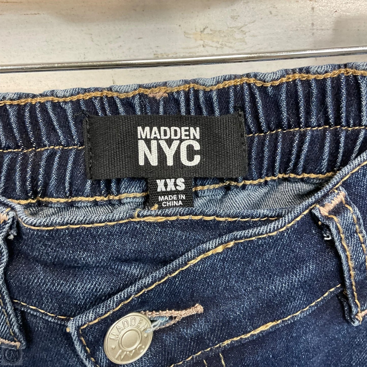 Jeans Wide Leg By Madden Nyc In Blue Denim, Size: Xxs