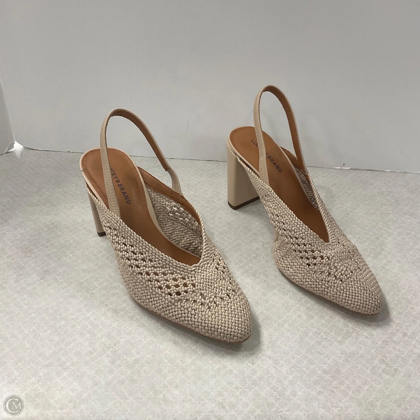 Shoes Heels Block By Lucky Brand In Tan, Size: 9