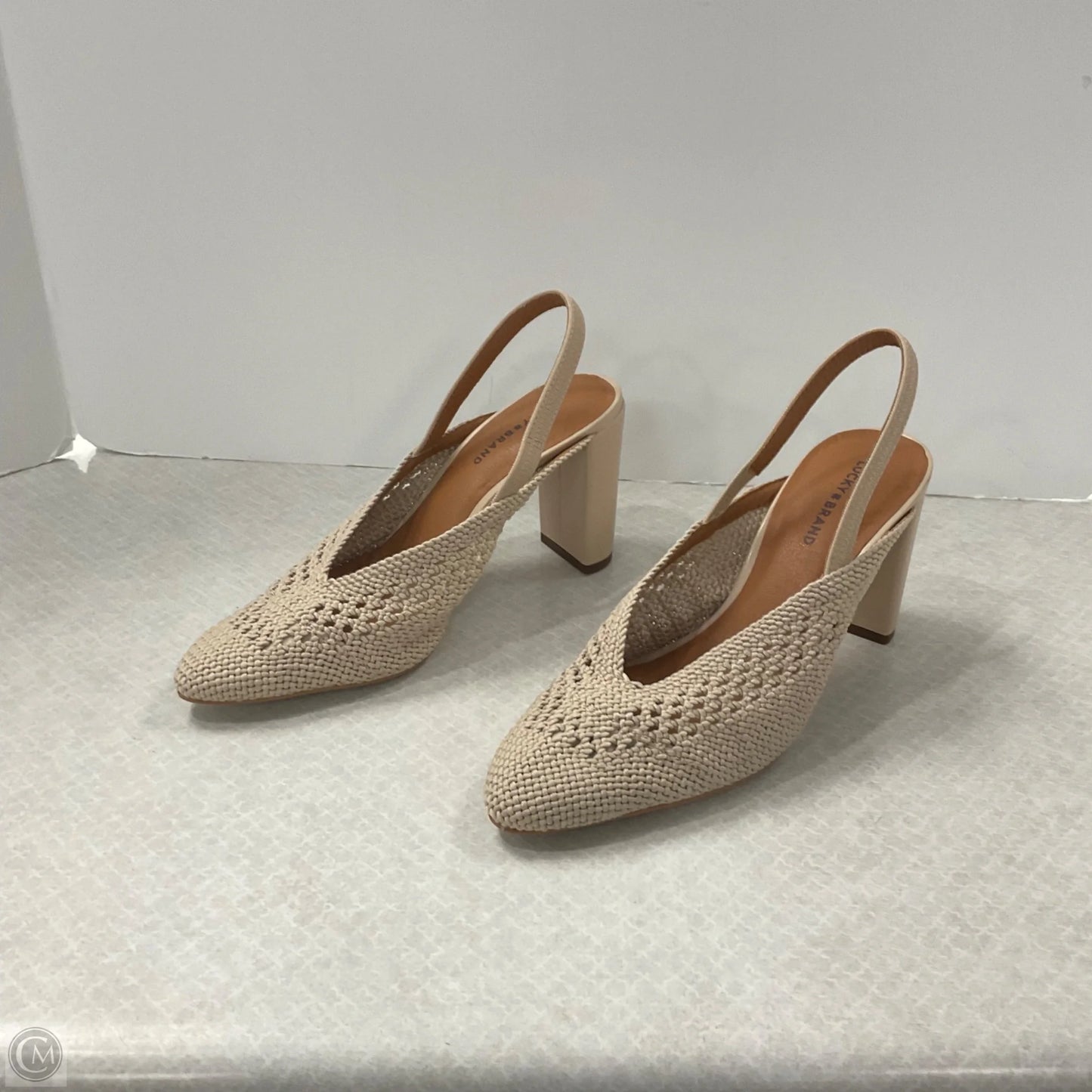 Shoes Heels Block By Lucky Brand In Tan, Size: 9