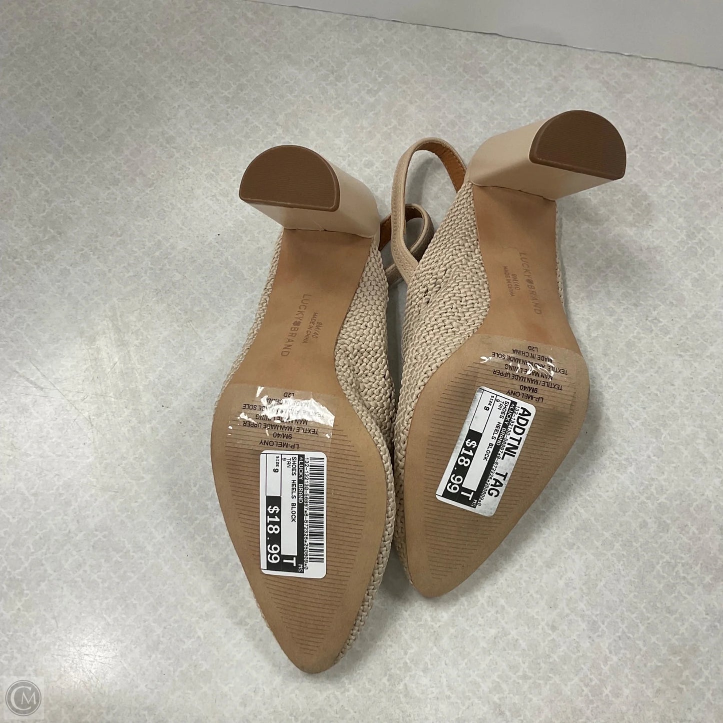 Shoes Heels Block By Lucky Brand In Tan, Size: 9