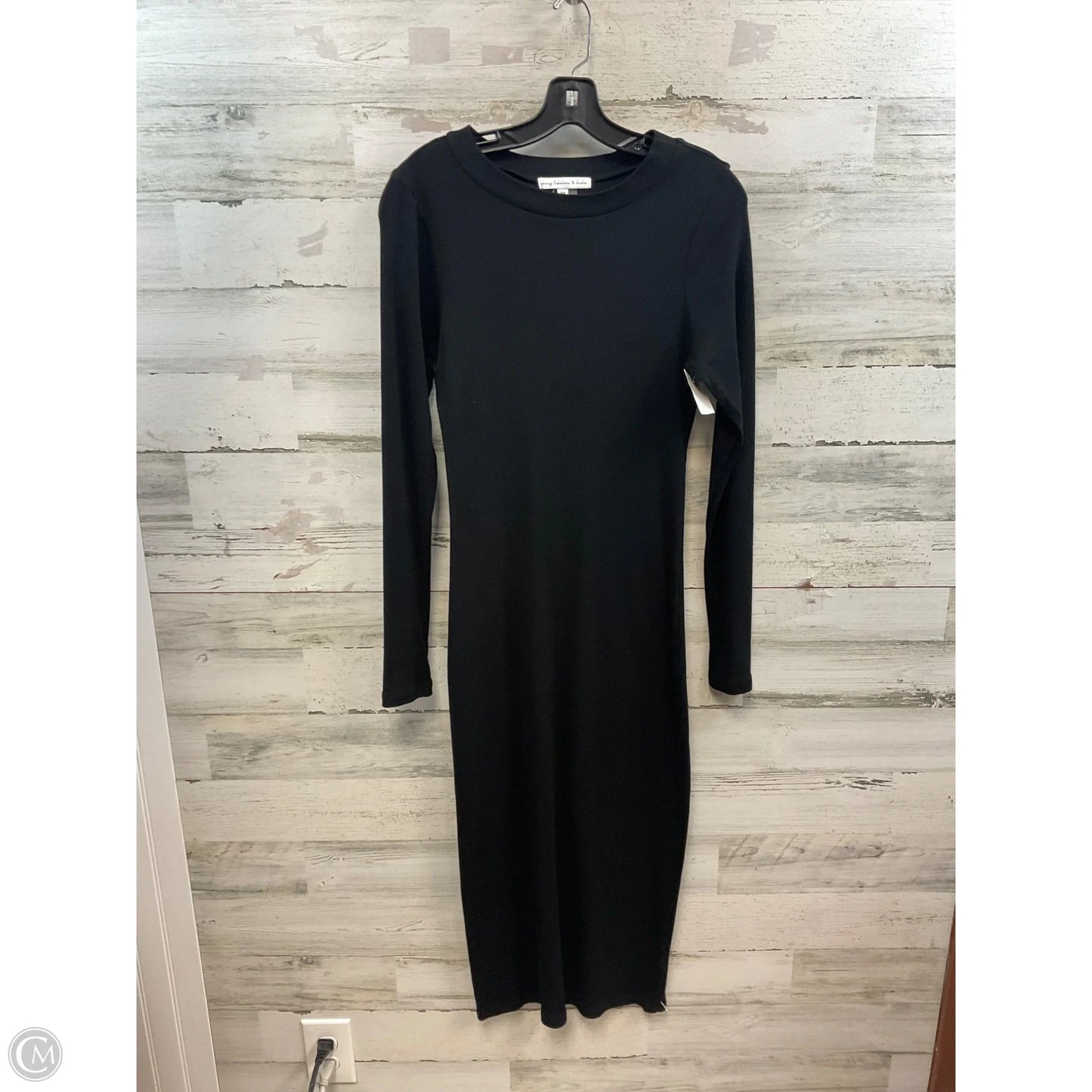 Dress Casual Maxi By Young Fabulous & Broke In Black, Size: M