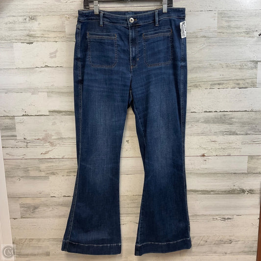 Jeans Flared By J. Jill In Blue Denim, Size: 14