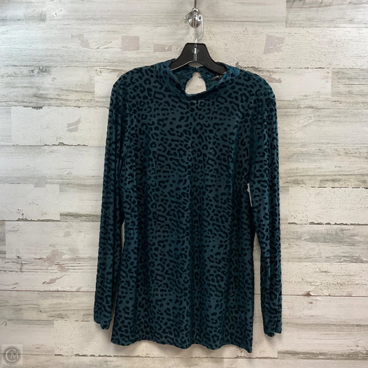 Blouse Long Sleeve By Lane Bryant In Green, Size: Xl