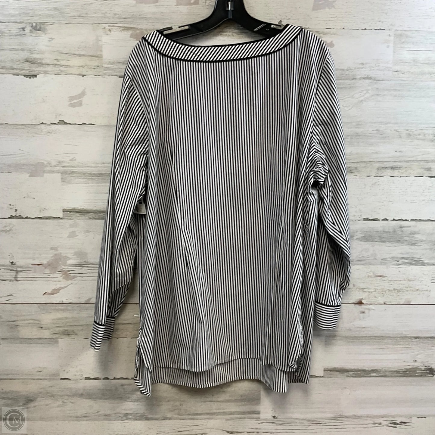 Blouse Long Sleeve By Talbots In Black, Size: 3x