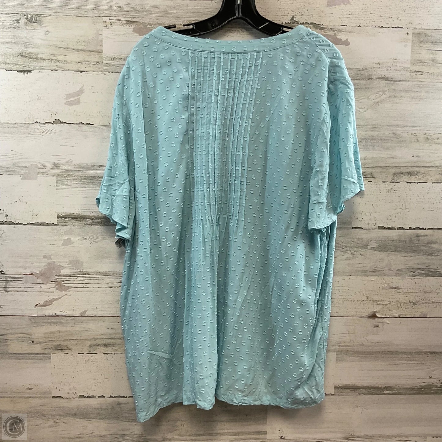 Blouse Short Sleeve By Soft Surroundings In Blue, Size: 3x