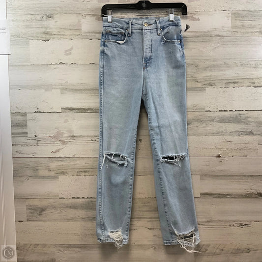 Jeans Skinny By Good American In Blue Denim, Size: 0