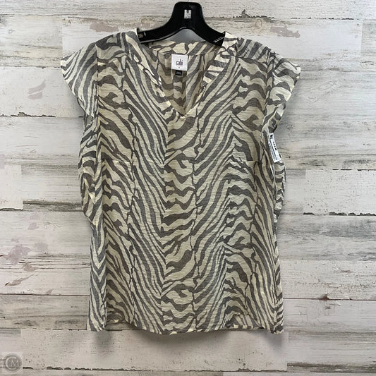 Top Short Sleeve By Cabi In Grey, Size: S