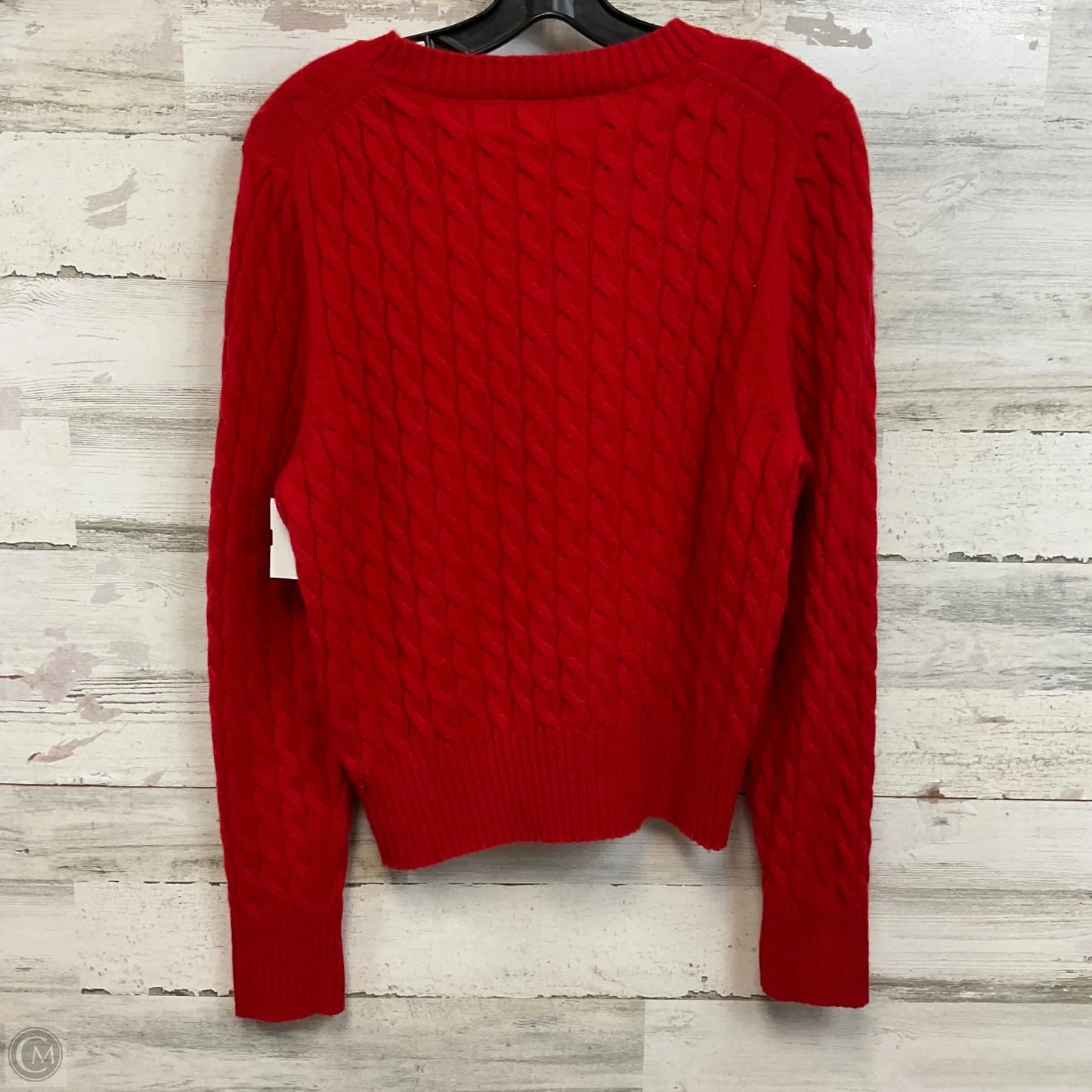 Sweater Cashmere By J. Crew In Red, Size: Xl