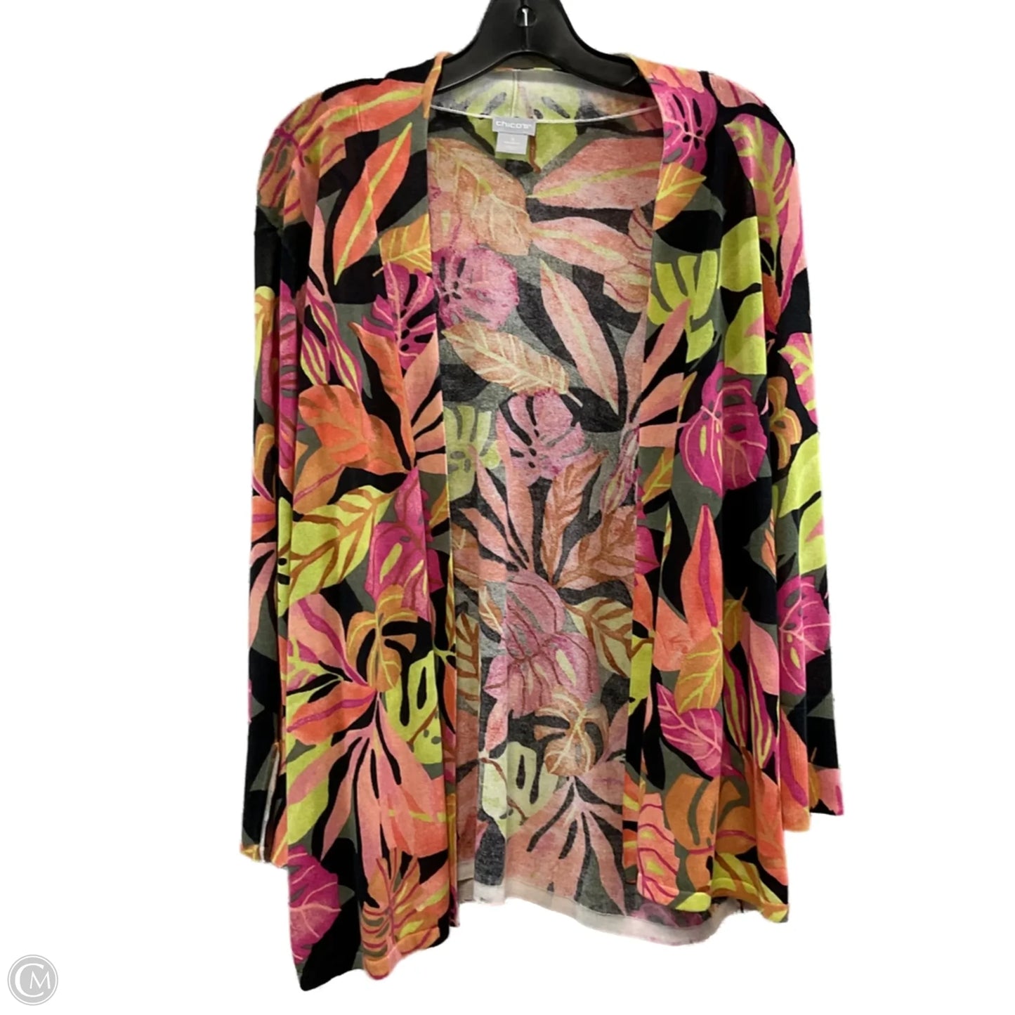 Cardigan By Chicos In Orange, Size: Xl