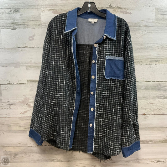 Top Long Sleeve By Umgee In Blue, Size: L