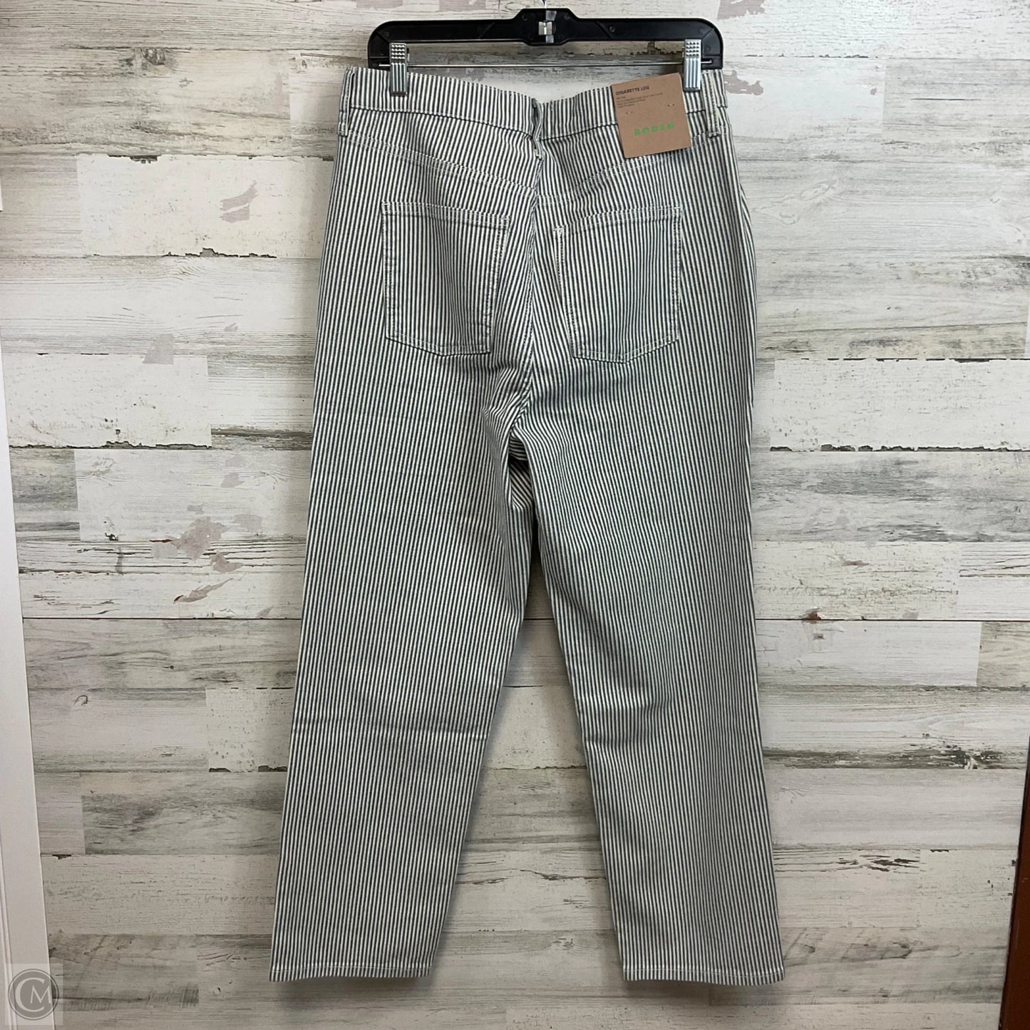 Jeans Straight By Boden In Blue Denim, Size: 12