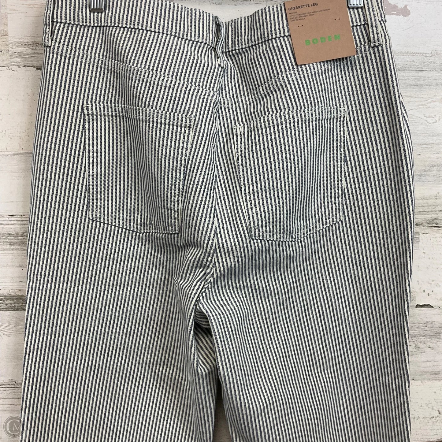 Jeans Straight By Boden In Blue Denim, Size: 12