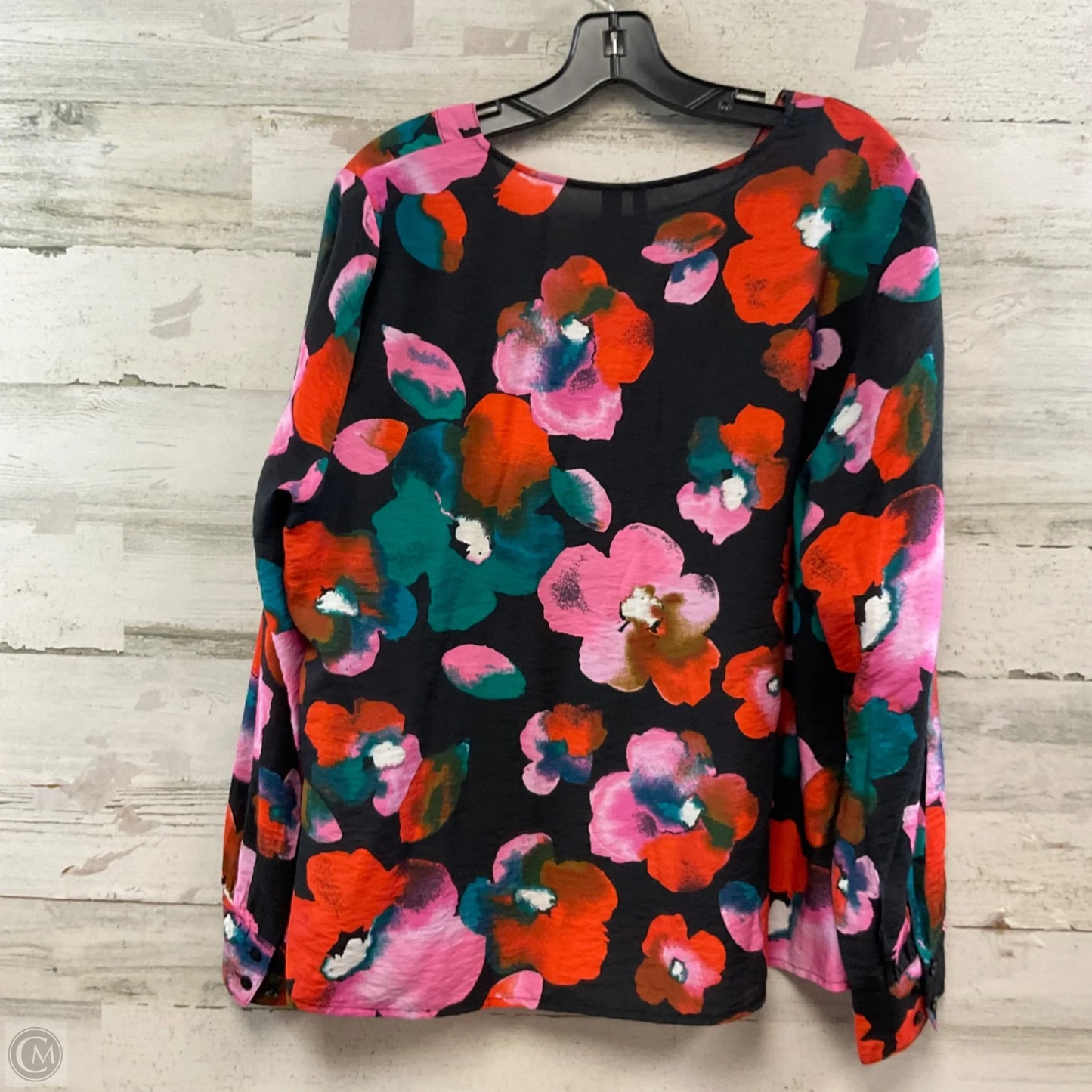 Blouse Long Sleeve By Vero Moda In Black, Size: L