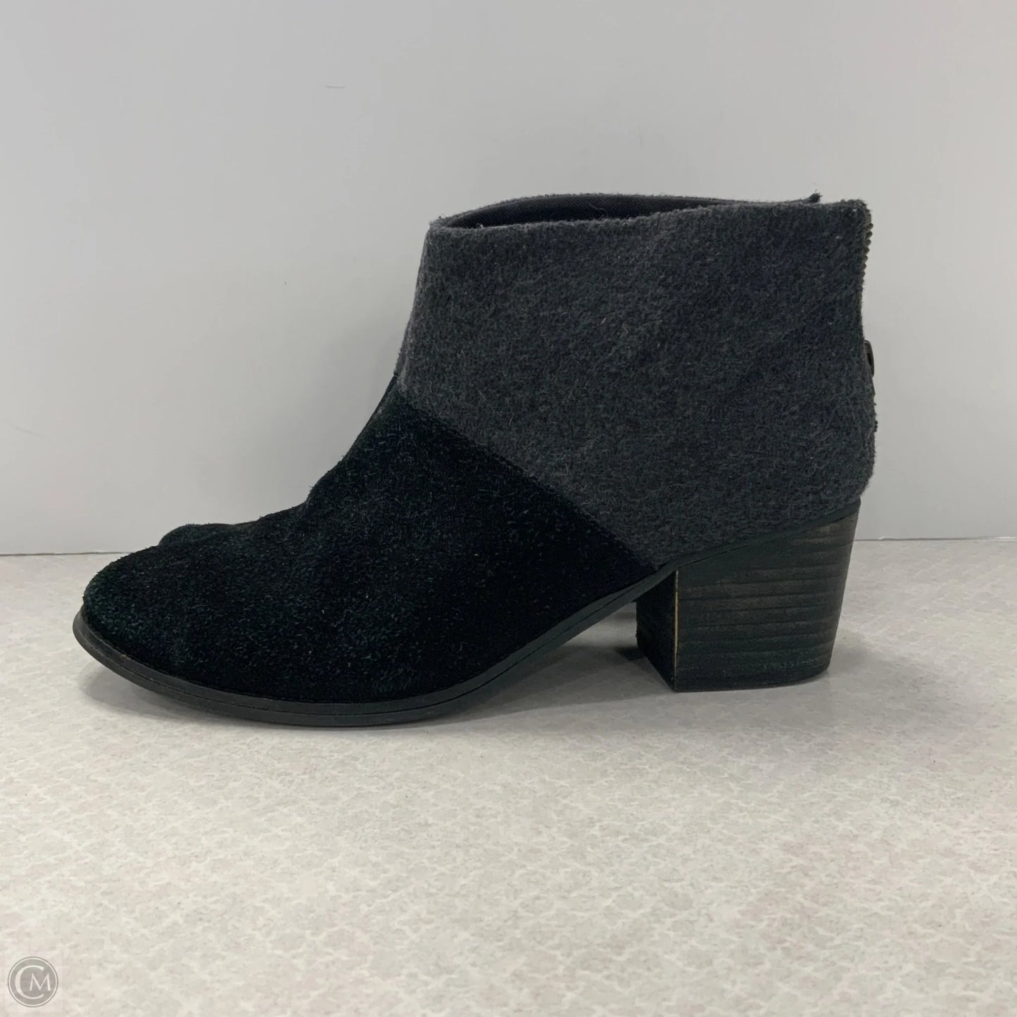 Boots Ankle Heels By Toms In Black, Size: 7.5