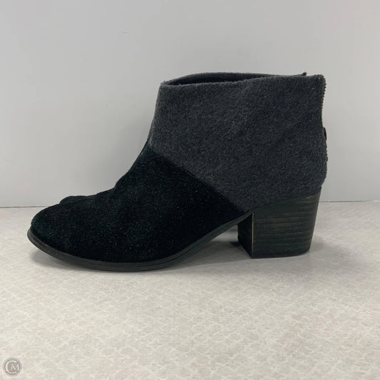 Boots Ankle Heels By Toms In Black, Size: 7.5