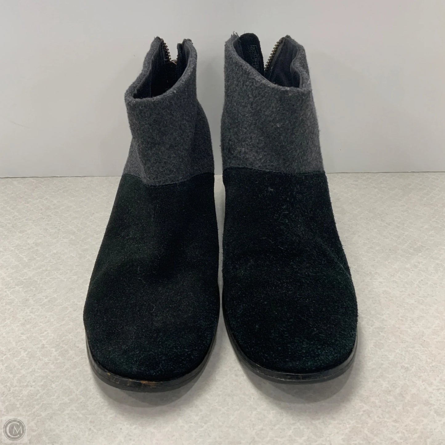 Boots Ankle Heels By Toms In Black, Size: 7.5
