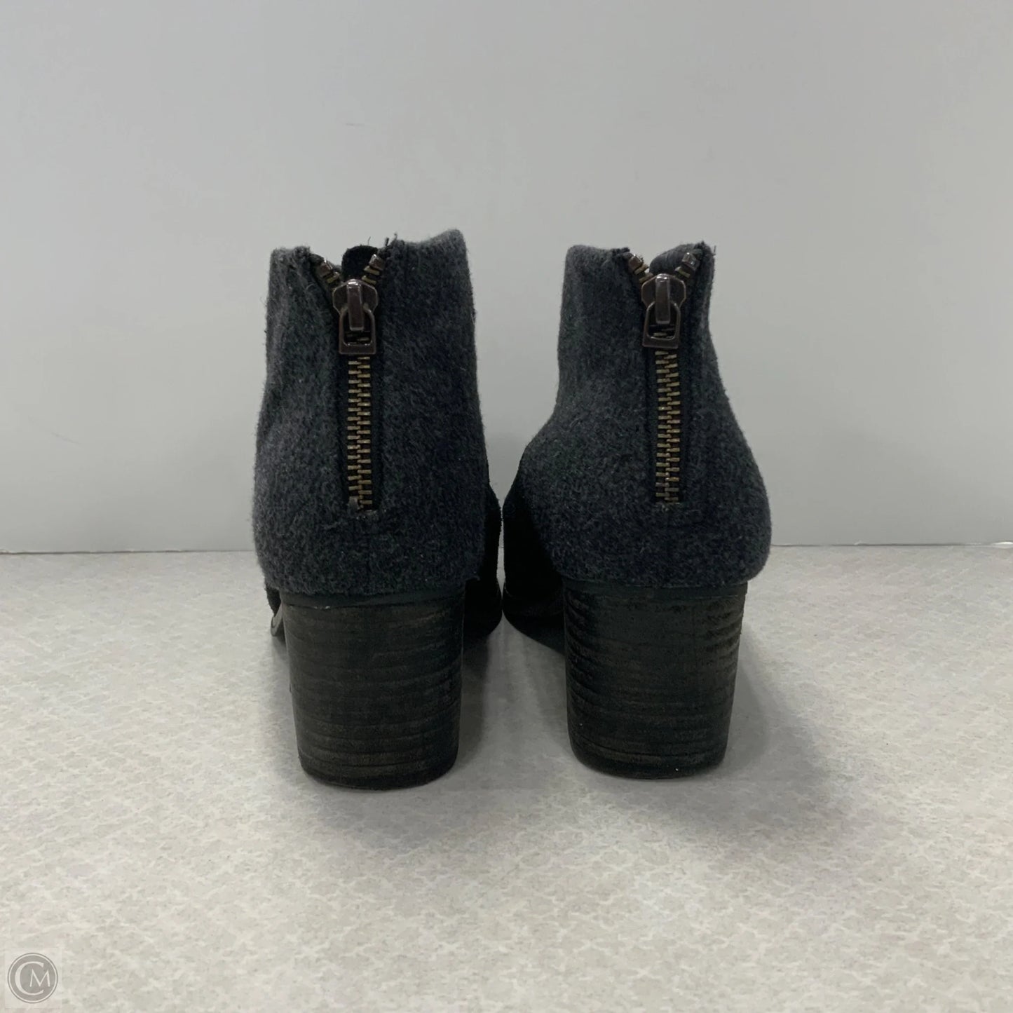 Boots Ankle Heels By Toms In Black, Size: 7.5