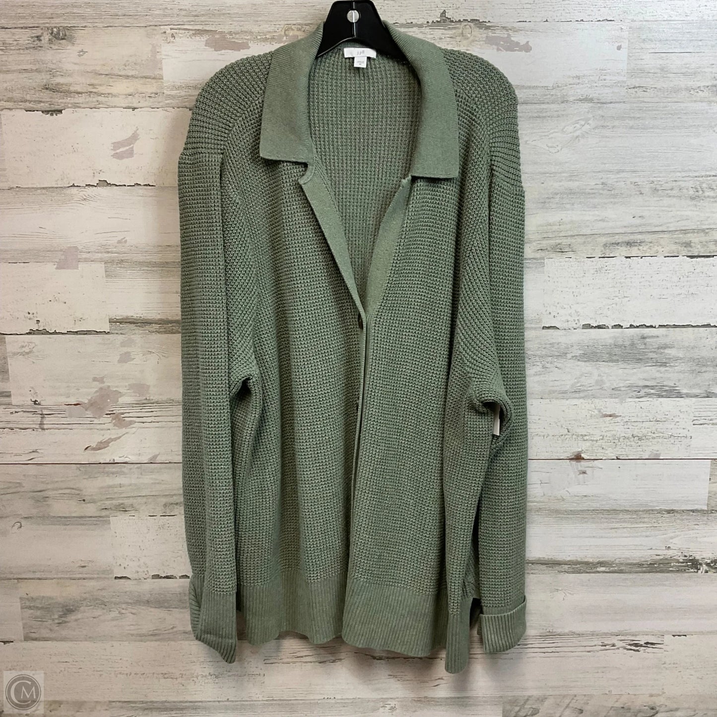 Sweater Cardigan By J. Jill In Green, Size: 4x