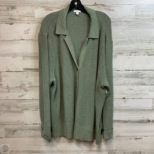 Sweater Cardigan By J. Jill In Green, Size: 4x