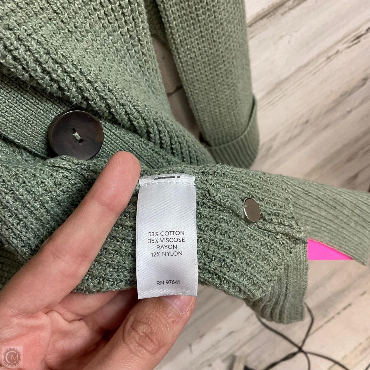 Sweater Cardigan By J. Jill In Green, Size: 4x