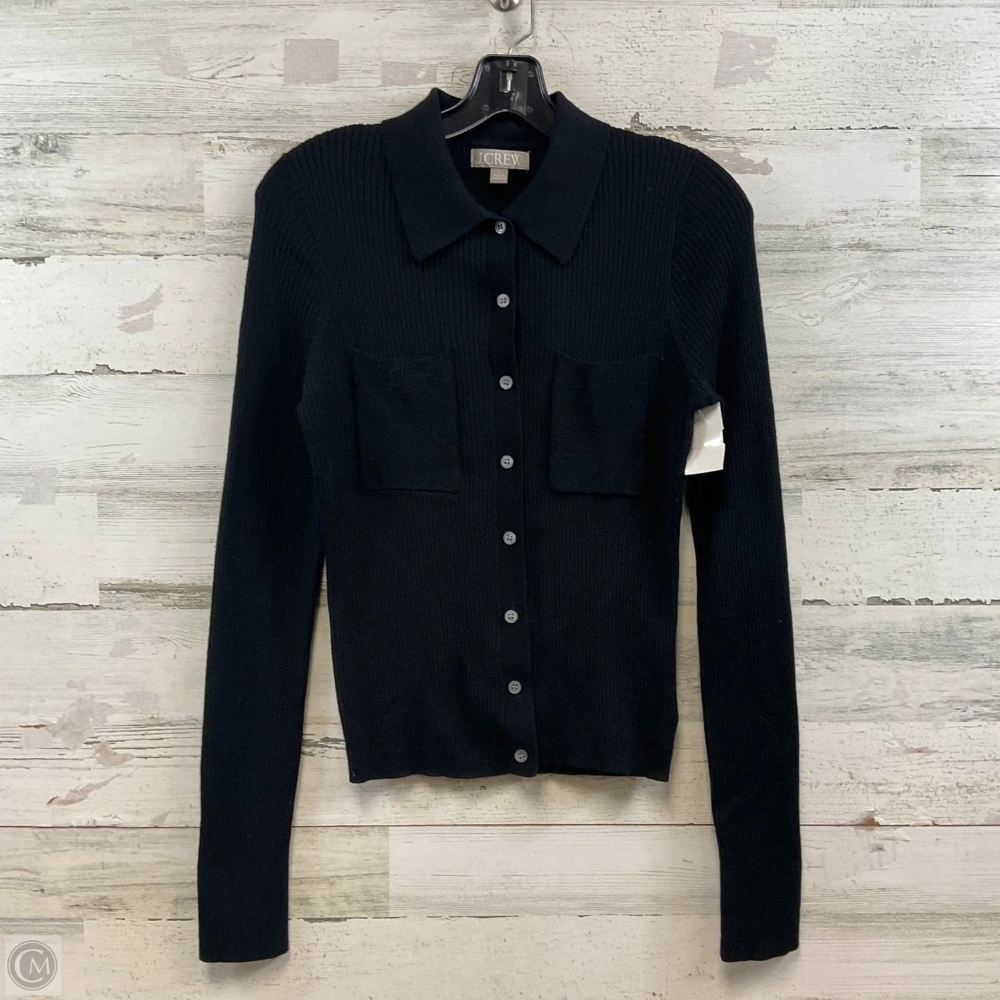 Sweater Cardigan By J. Crew In Black, Size: L