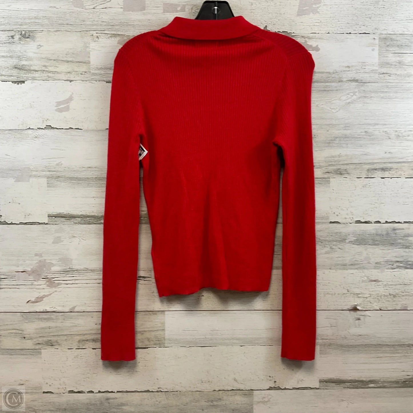 Sweater Cardigan By J. Crew In Red, Size: L