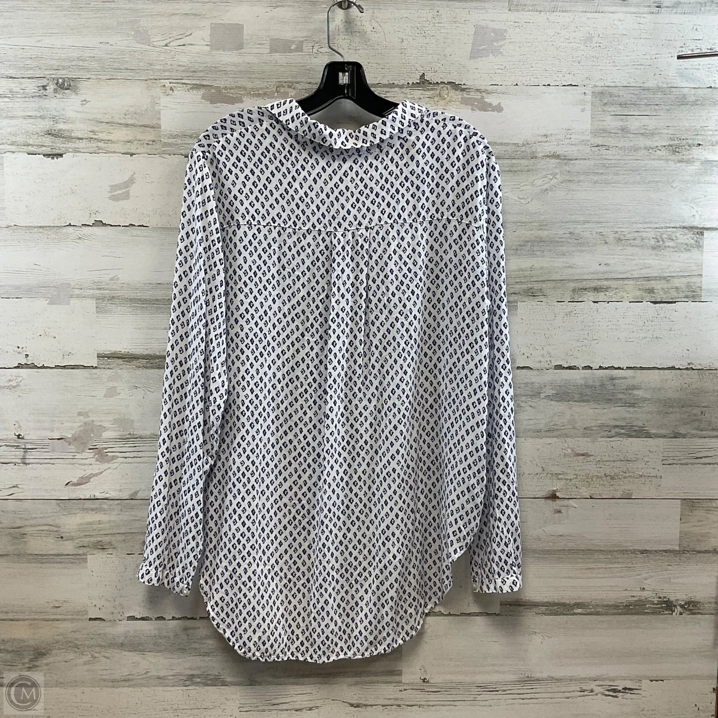 Blouse Long Sleeve By Cloth & Stone In White, Size: L