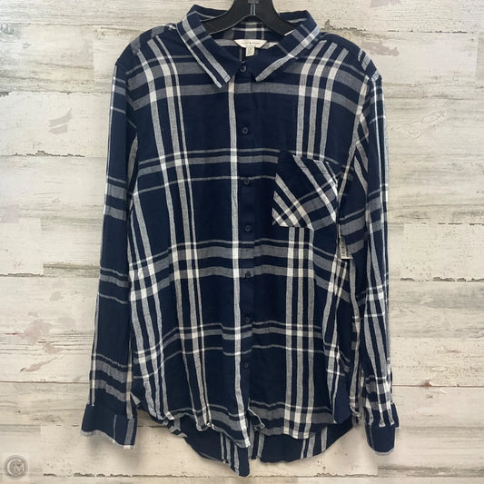 Top Long Sleeve By Lucky Brand In Blue, Size: L