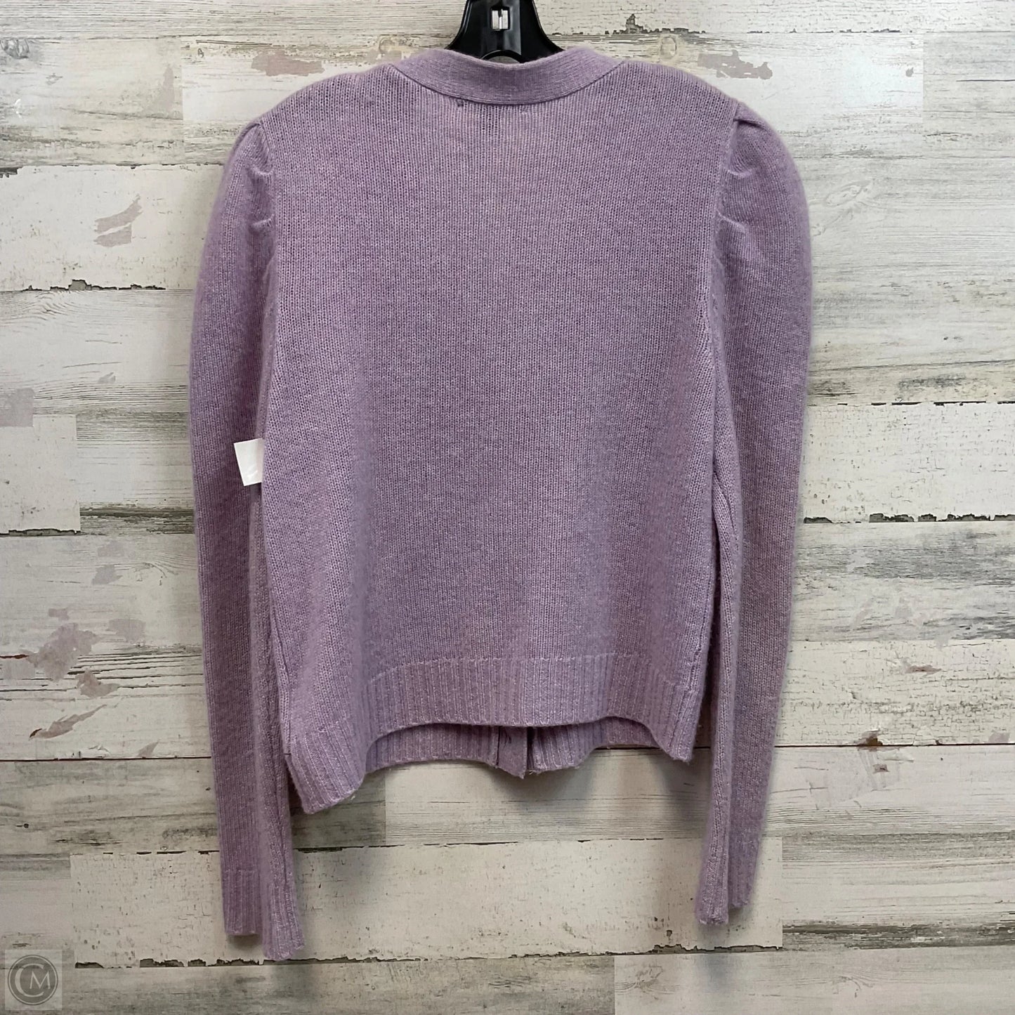 Sweater Cardigan Cashmere By Saks Fifth Avenue In Purple, Size: L