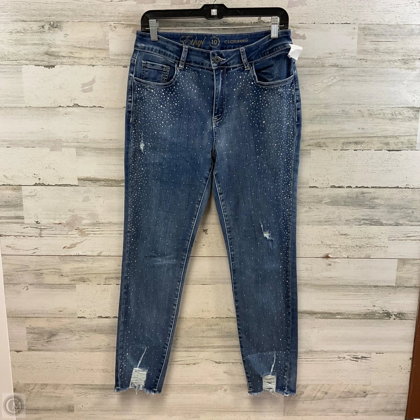 Jeans Skinny By Ethyl In Blue Denim, Size: 10