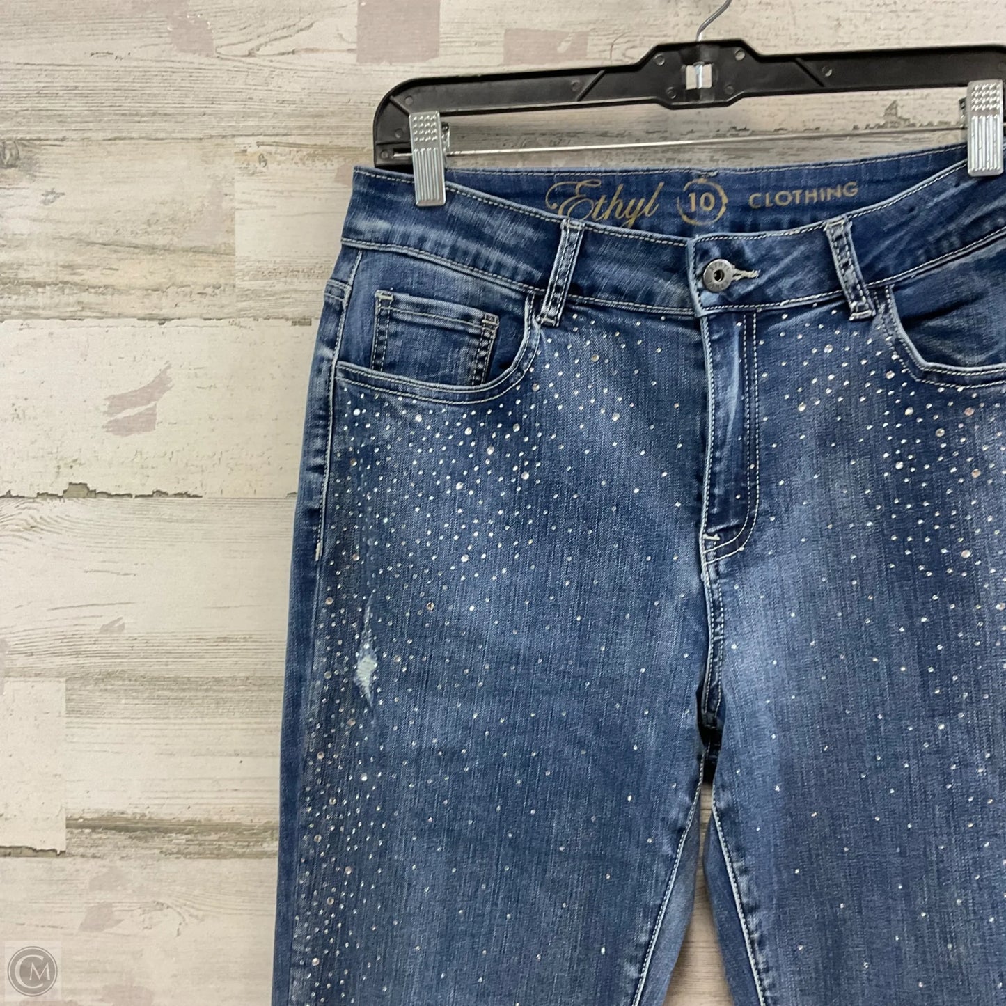 Jeans Skinny By Ethyl In Blue Denim, Size: 10