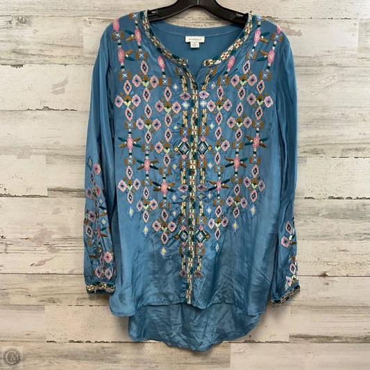 Blouse Long Sleeve By Sundance In Blue, Size: M