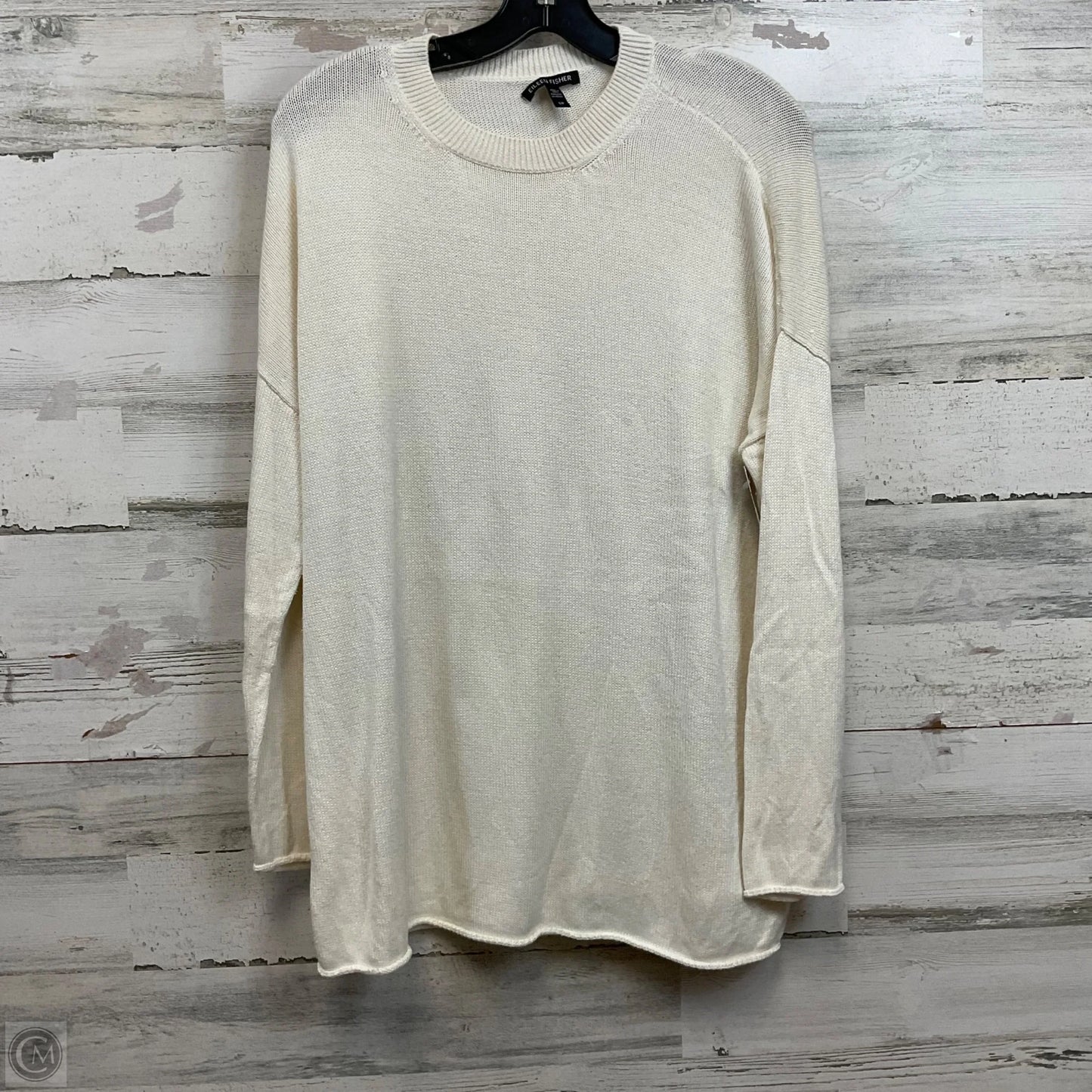 Sweater By Eileen Fisher In White, Size: S