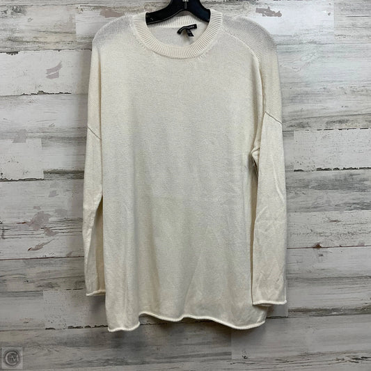 Sweater By Eileen Fisher In White, Size: S