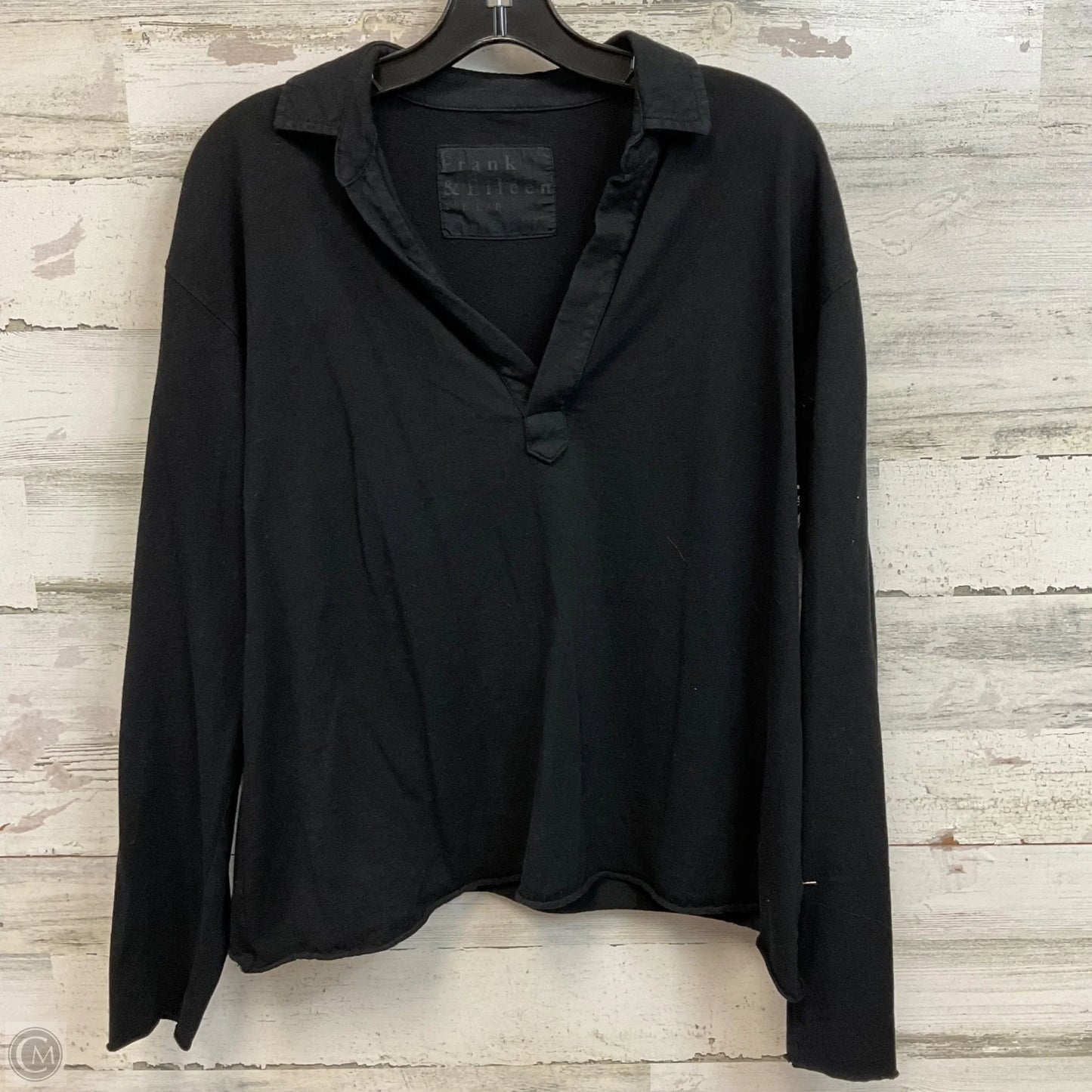 Top Long Sleeve By Frank And Eileen In Black, Size: M