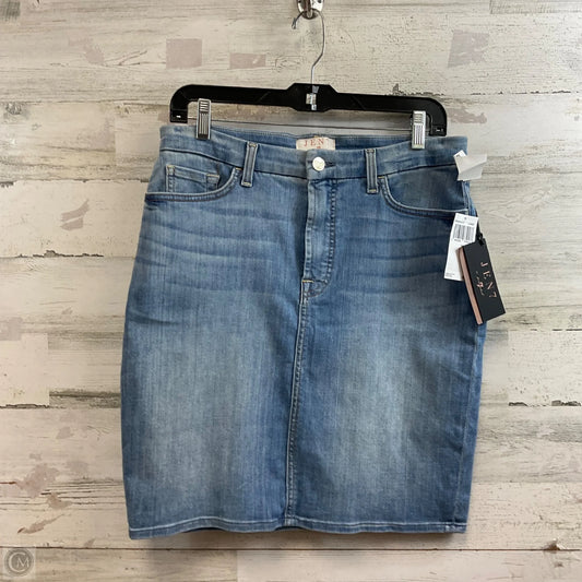 Skirt Mini & Short By 7 For All Mankind In Blue Denim, Size: 10