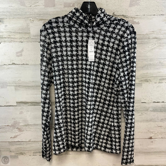 Top Long Sleeve By White House Black Market In Black & White, Size: M
