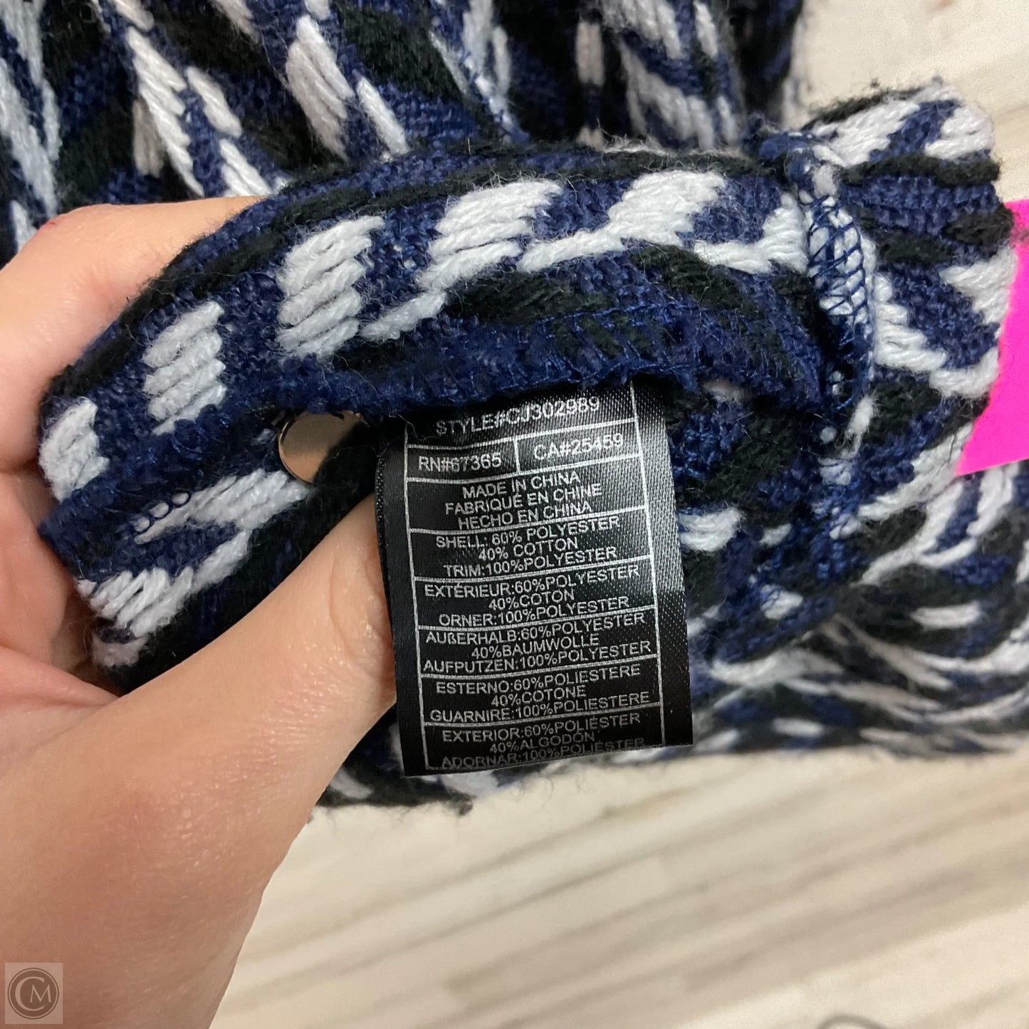 Sweater Cardigan By Cupcakes And Cashmere In Blue, Size: L