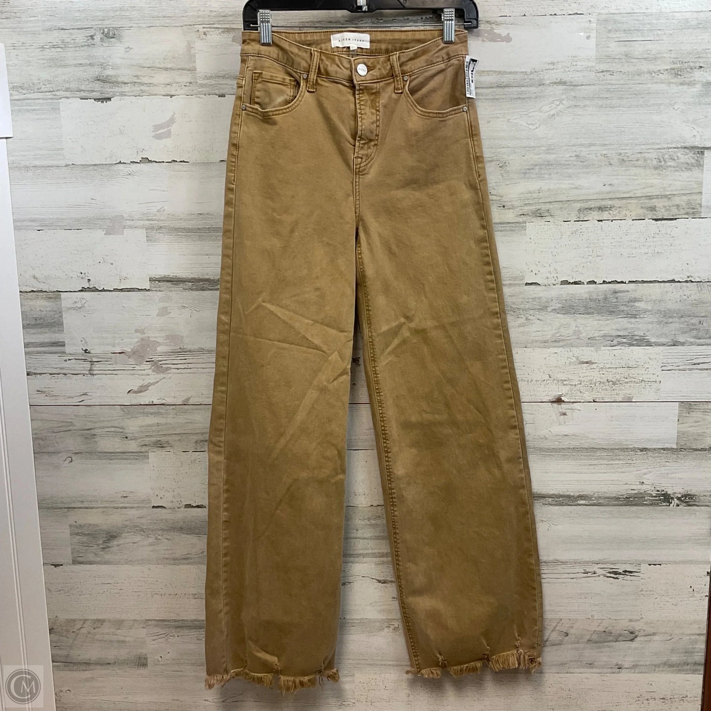 Jeans Wide Leg By Risen In Brown Denim, Size: 4