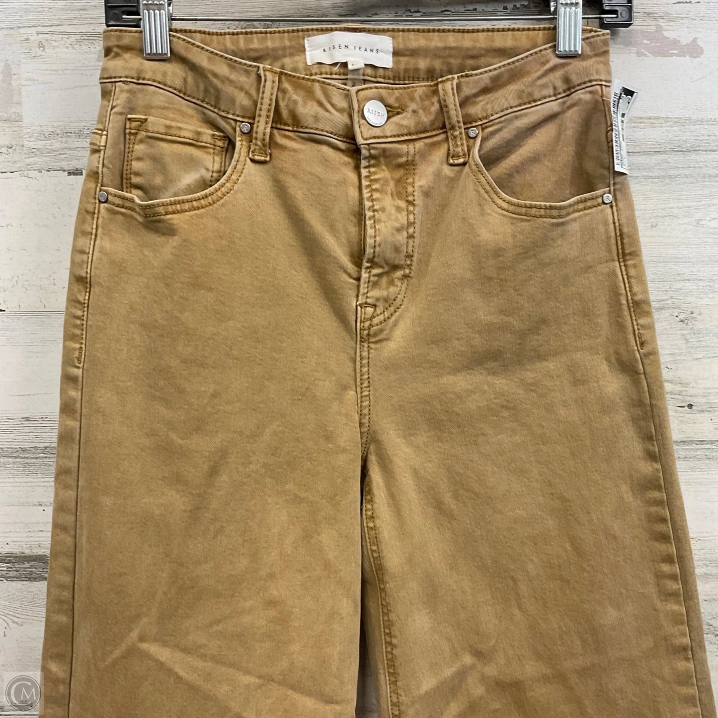 Jeans Wide Leg By Risen In Brown Denim, Size: 4