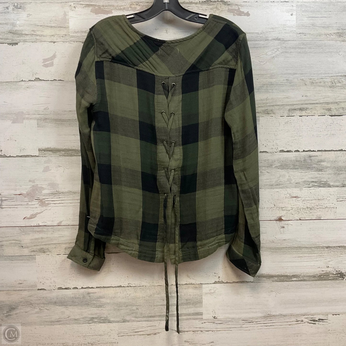 Top Long Sleeve By Cloth & Stone In Green, Size: M