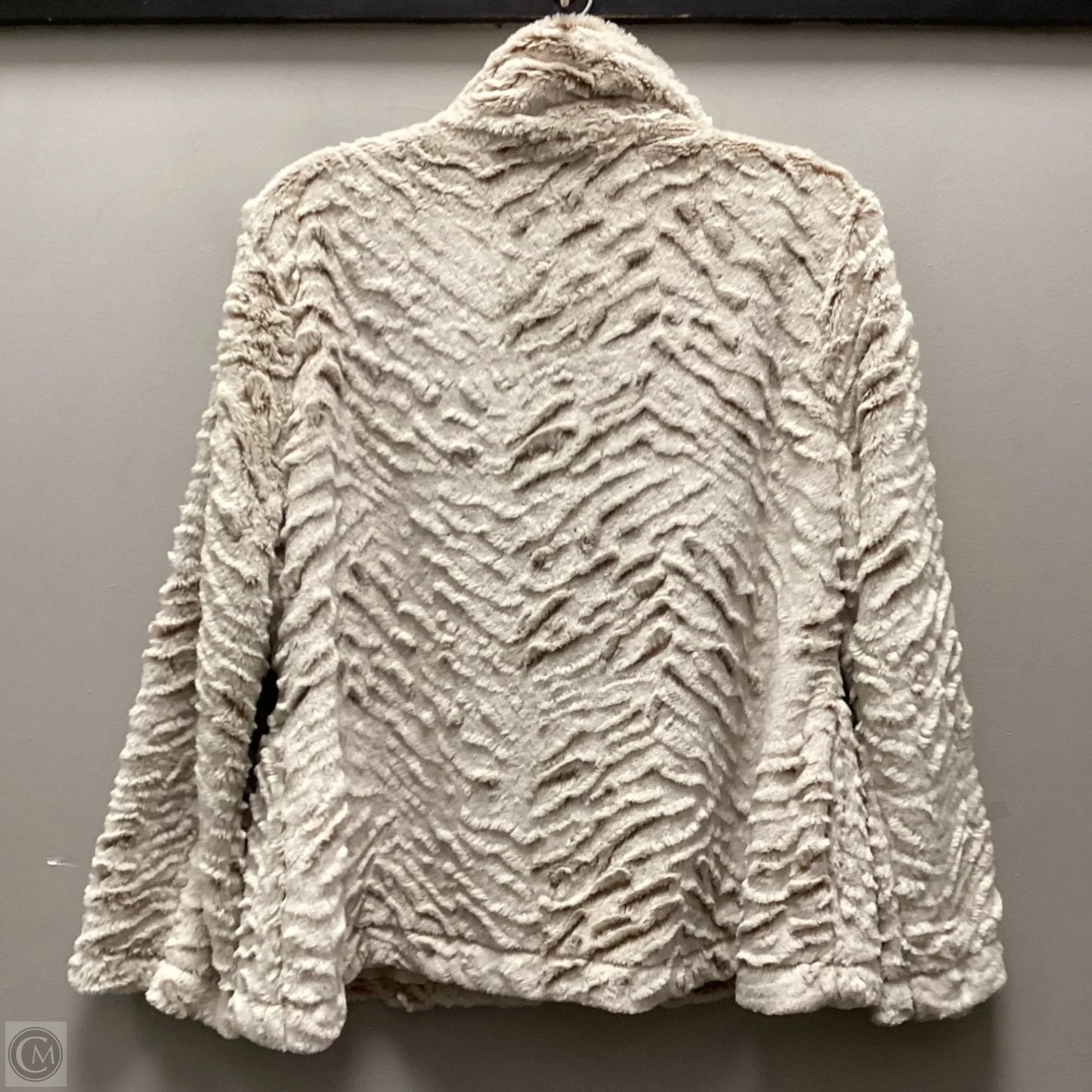 Jacket Faux Fur & Sherpa By Multiples In Cream, Size: Lp