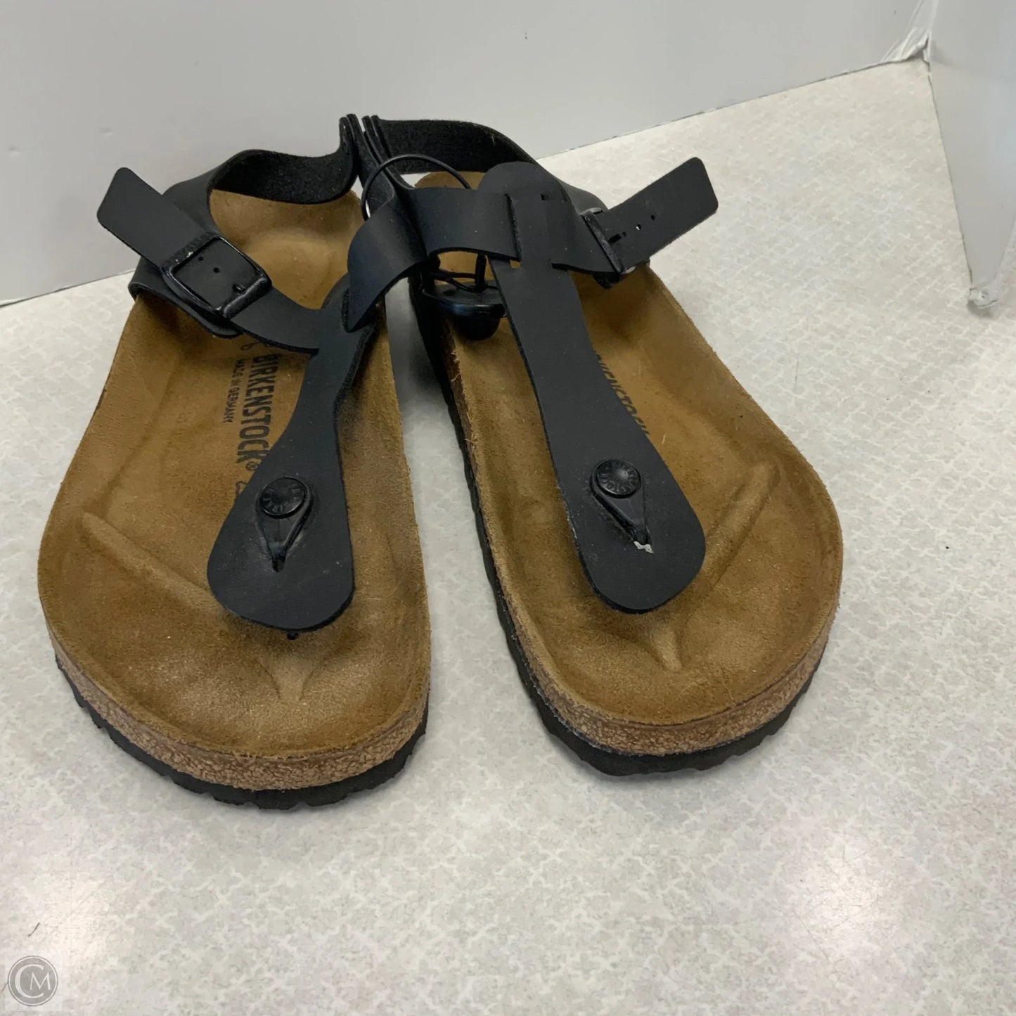 Sandals Flats By Birkenstock In Black, Size: 13 women’s 11 men