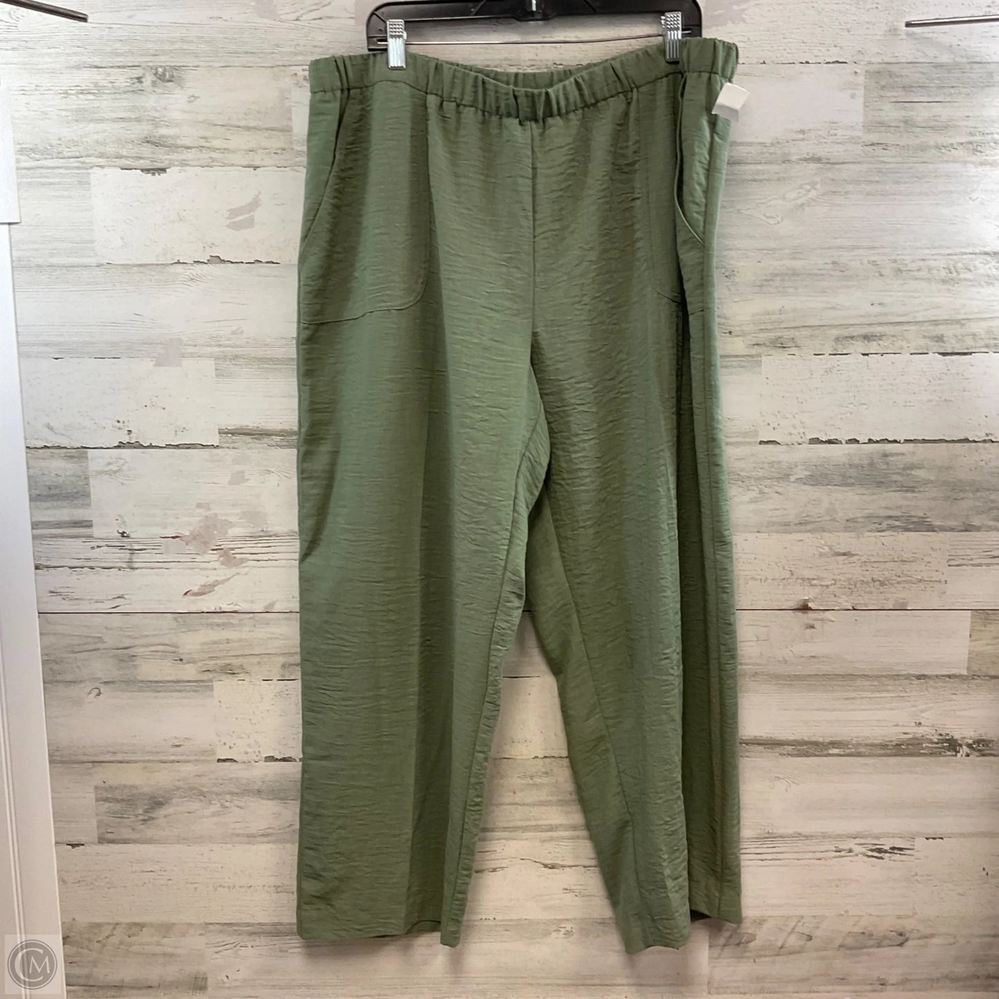 Pants Wide Leg By Alfred Dunner In Green, Size: 2x