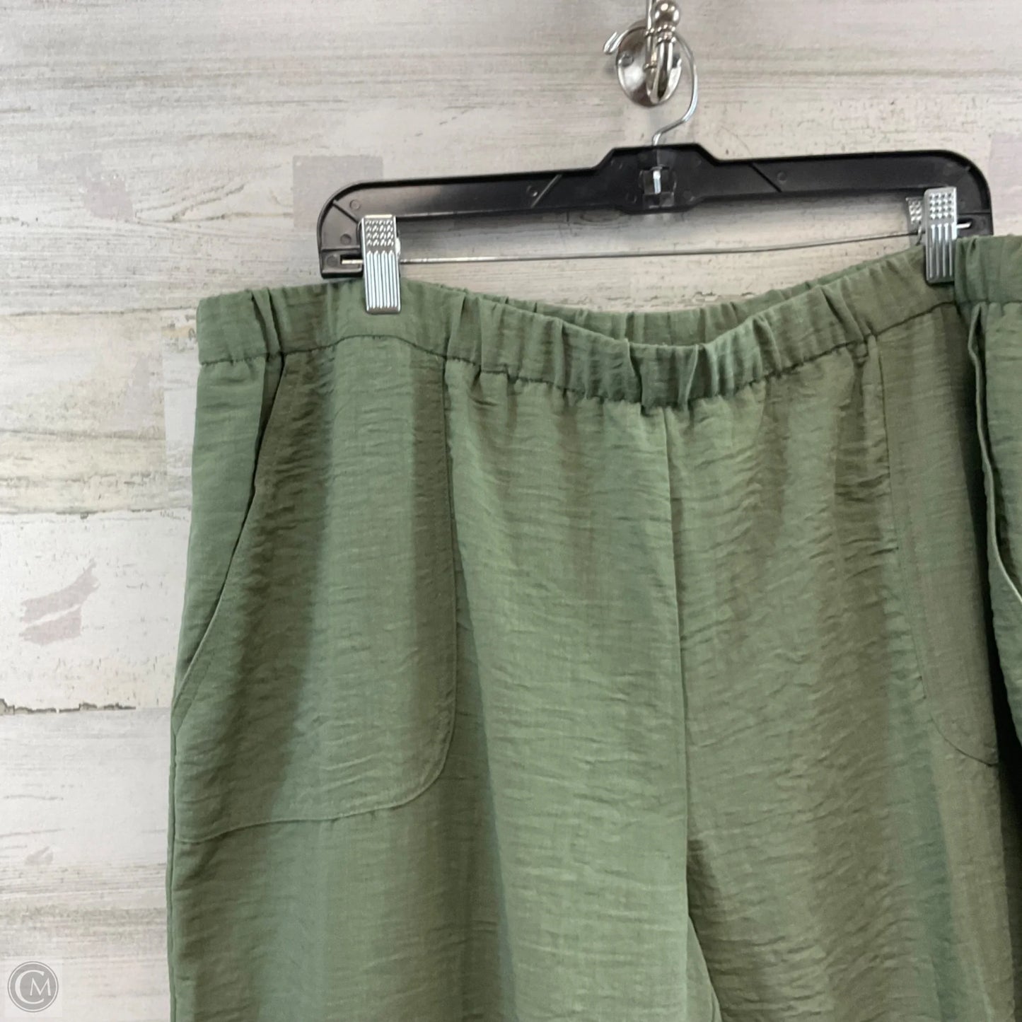 Pants Wide Leg By Alfred Dunner In Green, Size: 2x