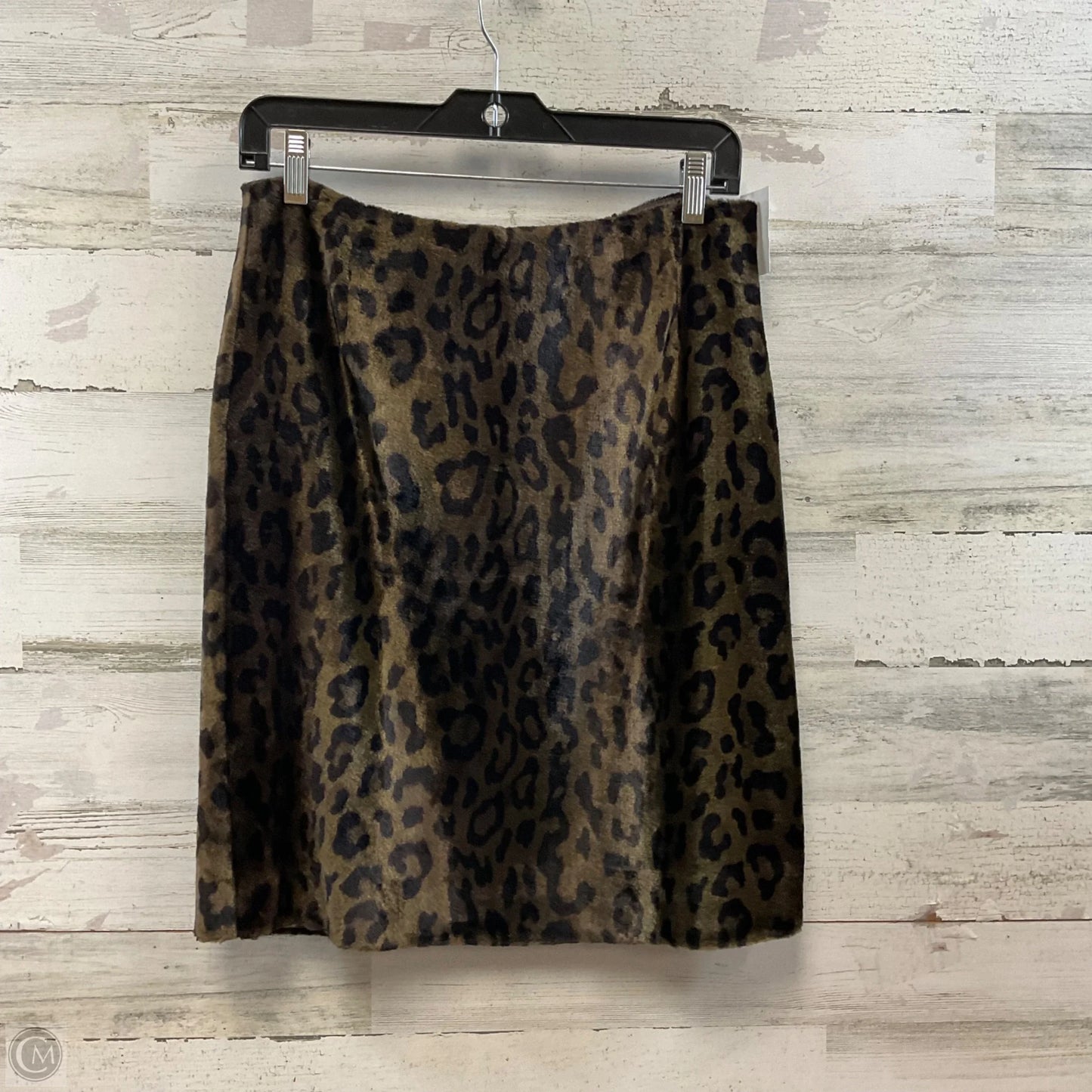 Skirt Designer By Max Mara In Animal Print, Size: 8