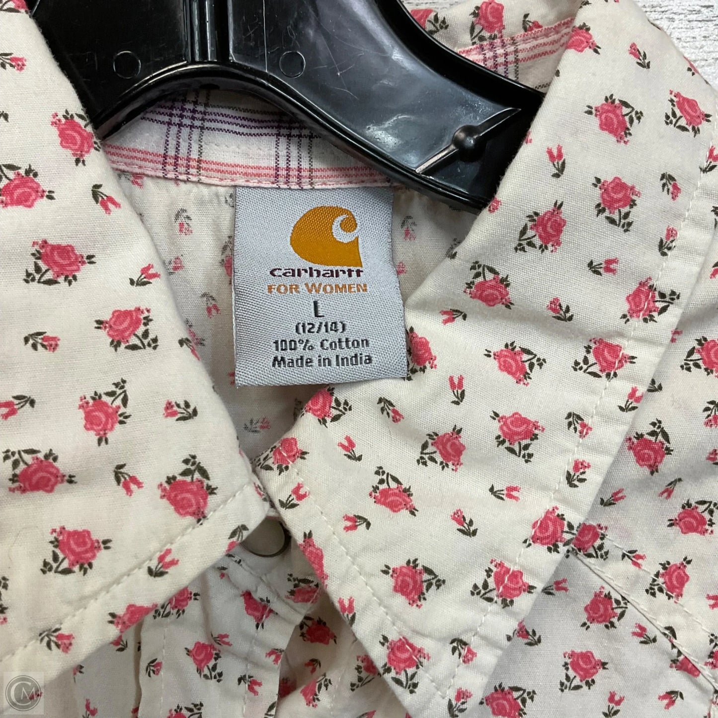 Blouse Long Sleeve By Carhartt In Cream, Size: L