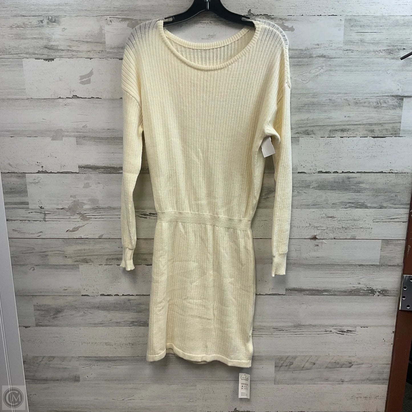 Dress Sweater By Cupshe In Cream, Size: M